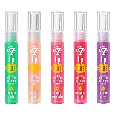 W7 Lip Splash Tinted Lip Gloss (Choose Colour) • £3.99