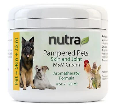 $32.84 • Buy Nutra Health Pampered Pets Skin And Joint MSM Cream 4 Oz (120 Ml) Jar