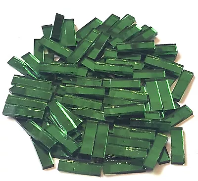 50  1/4 X1  Border Green Emerald SILVERCOAT MIRROR (discontinued) Mosaic Tiles • $4.75