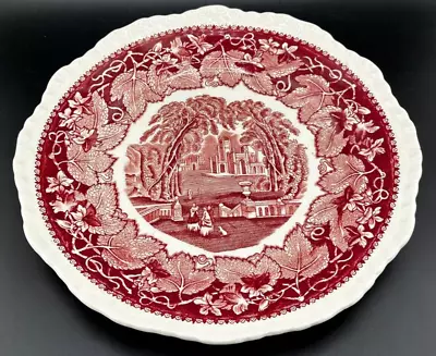 Mason's Vista Red Lunch Plate Set Of 3 • $50