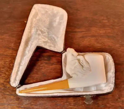 Vintage Meerschaum Pipe  Horse  - Unsmoked W/Case And Booklet • $25