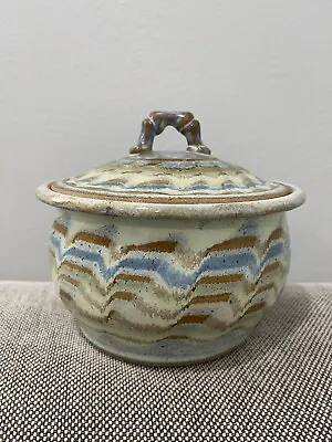 Dan Keegan Signed Arts & Crafts Mission Style Studio Pottery Vase / Covered Jar • $225