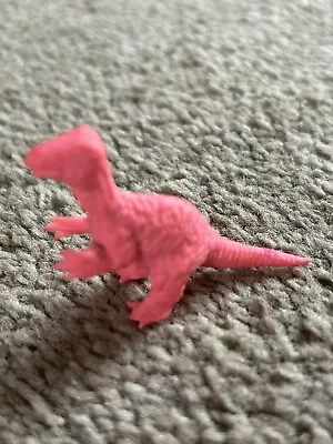 Vintage 3D Pink Dinosaur Eraser Rubber • £2