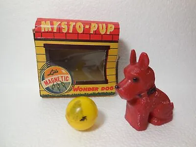 A VINTAGE MYSTO PUP MAGNETIC WONDER DOG TOY No 720 BY LIDO • $19.95