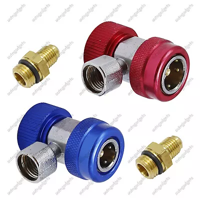 2Pcs Quick Connector Adapter Coupler R134A Car A/C Manifold Gauge Low & High Set • $13.99