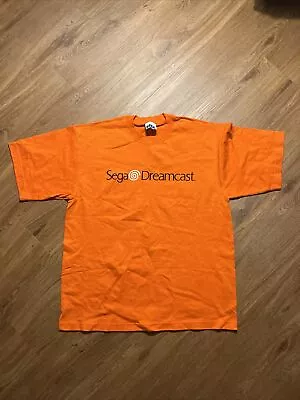 Vintage Sega Dreamcast Video Game Orange / Red Promo Shirt Men’s Size L • $75