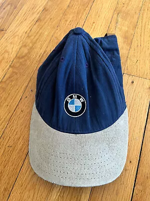 Vintage BMW Hat Lifestyle Tan Black Adult Size Strap Back USA • $29.99