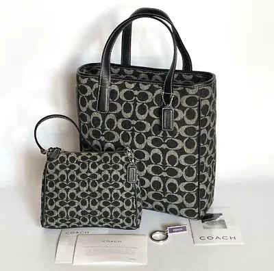 COACH Winter-Specific Wool Tote Bag Pouch & Other 3-Piece Set Box AA Rank • $250