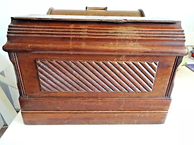 Singer 28K Hand Crank Sewing Machine Coffin Case 1907 Heavy Duty Working • £99.99