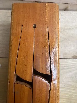 Vintage Wooden Tongue Drum - Natural Handmade 13 “ Musical  Instrument • $47.52