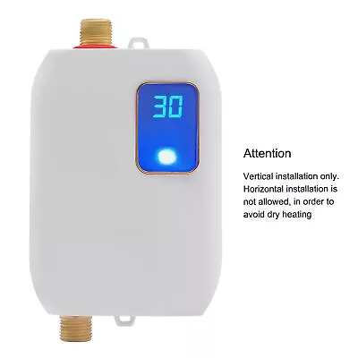 Mini Electric Tankless Water Heater Instant Hot Shower Kitchen Heater 110V 3000W • $56