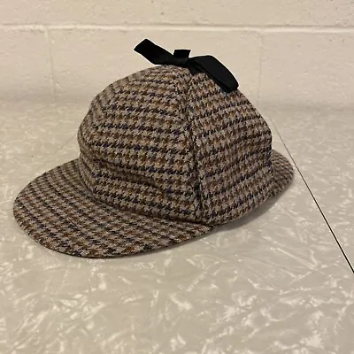 Kangol Design. Mens M Black White Glen Plaid Sherlock Holmes Wool Hat • $55