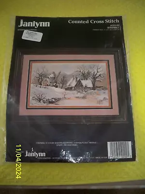 CROSS STITCH KIT. JANLYNN  WINDMILL. 12  X 9    Pre-owned • £10