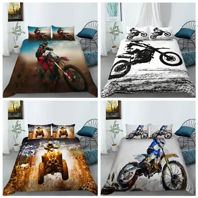 Violent Motorcycle Bedding Set Adult And Adolescent Duvet Cover Pillowcase • $68.99