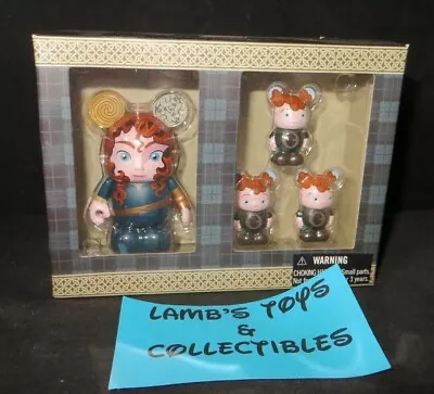 Disney Parks Authentic Pixar Vinylmation Set Of 4 Brave 3  Merida 1.5  Brothers  • $47.98