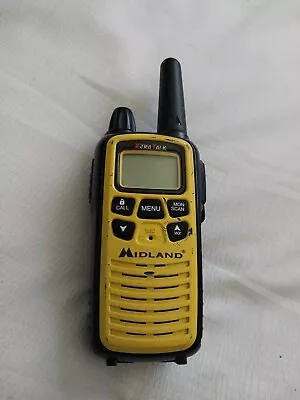 ONE Midland Xtra Talk LXT630PA Series GMRS/FRS Yellow Radio I2 Dead Battery  • $10.99