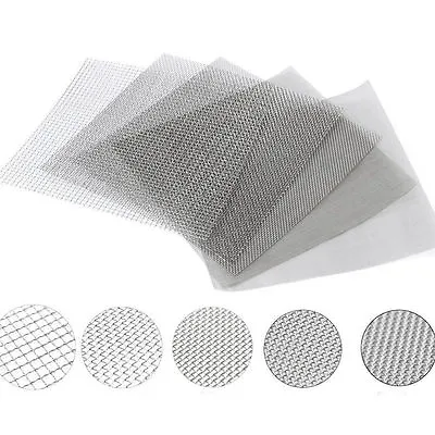 £2.26 • Buy Stainles Steel #4 To #400 Mesh Micron True Filtration Screen Fine Wire Filter