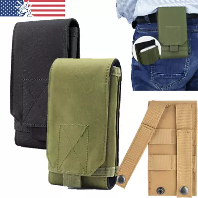 Tactical Molle Cell Phone Holster Pouch Holder Case Belt Loop For IPhone Samsung • $7.89