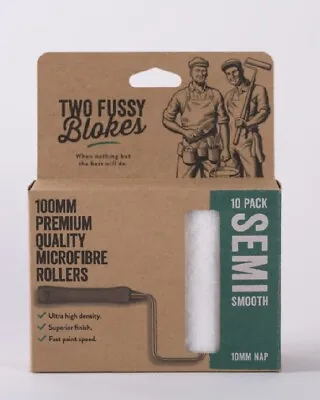 Two Fussy Blokes Semi Smooth Roller Refill Sleeves 4  (100mm) - 10 Pack • £16.86