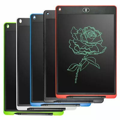 Electronic Digital LCD Writing Tablet Drawing Board Graphics Kids Gifts Toys Fun • £6.89