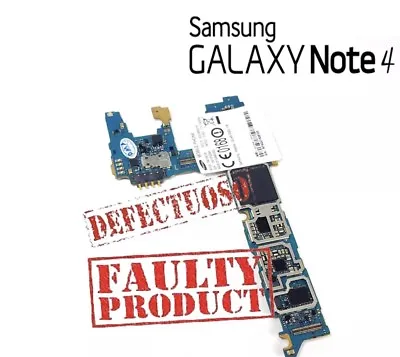 Samsung Galaxy Note 4 Sm N910F Motherboard Logic Board FAULTY • £20