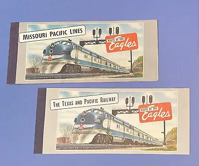 Two Unused Passenger Train Ticket Packets Missouri Pacific / Texas & Pacific • $9.99