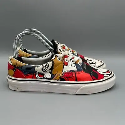 Van's Disney Mickey Mouse Sneakers Womens 7 Goofy Pluto Lace Up Low Top Shoes  • $49.95