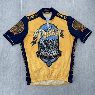 $25.96 • Buy VINTAGE Pearl Izumi Peloton Cycling Jersey Mens Sz Large Pale Ale Squatters Beer