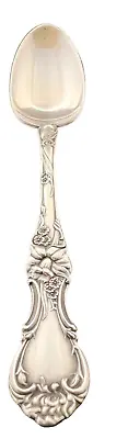 R Wallace Floral Demitasse Spoon Edwardian Silver Plate 1902 4 3/8  Per Piece • $19.99
