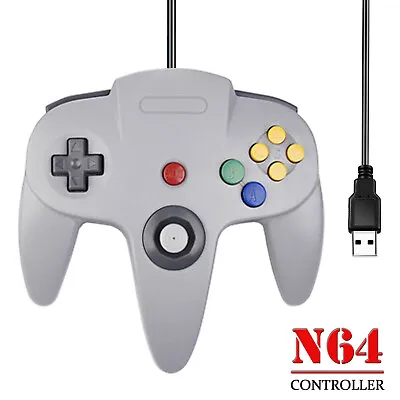 Wired N64 Gamepad USB Controller Joystick For Raspberry Pi & PC Win 7 8 10 & Mac • $22.79