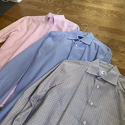 Set Of Three Men’s Dry Cleaned Dress Shirts Brooks Brothers Size Medium • $40