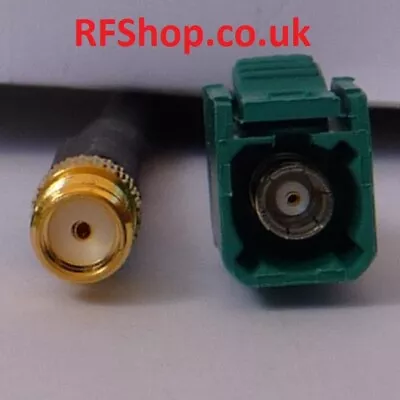 Universal Fakra To SMA Female Cable Assembly 150mm 300mm Long • £7.50