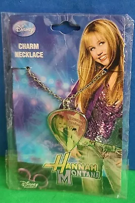 Vintage Hannah Montana Heart Disney Charm Necklace Lobster Clasp New In Package • $9.99