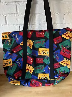 Vintage YSL Yves Saint Laurent Tote Bag Love Pattern • $275