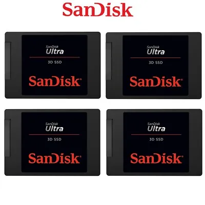 $159.95 • Buy SSD SanDisk Ultra 3D 250GB 500GB 1TB 2TB Solid State Drive 2.5  SATA III 560MB/s