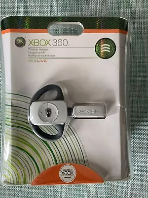 Microsoft XBOX 360 Wireless Headset B4E-00025 White Ear-Hook Headsets New Sealed • $19.99