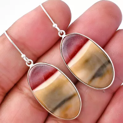 Natural Red Mookaite 925 Sterling Silver Earrings Jewelry E-1001 • $9.99