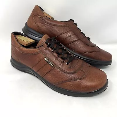 Mephisto Men’s Hike Walking Comfort Shoe Sz 12 Brown Leather Runoff Air-Jet GUC • $74.95