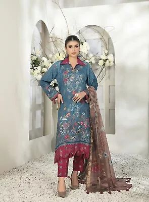 Unstitched Tawakkal Frida Original Designer Salwar Kameez Stunning • £21