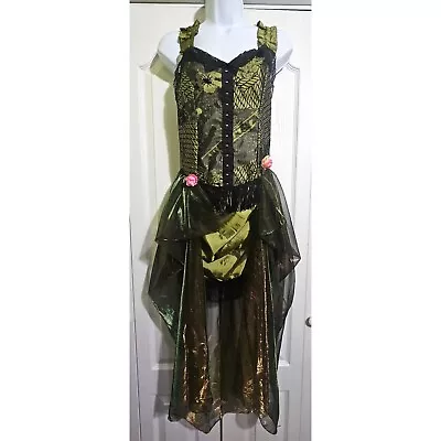 Rubie's Saloon Dress Costume Women's MD Bar Maid Western Green Sexy Halloween • $24.99