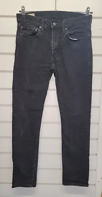 LEVI'S 519 PremiumJeans Black Denim Slim Skinny Men’s Size W32 L34 • £10