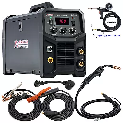 AMICO MIG-160 Pro. 160A MIG Flux Stick TIG Arc 3-in-1 Welder Spool Gun SPG15180 • $449