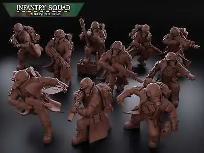 Steel Guard: Infantry Squad  | Krieg | Trench Korps | Steel Legion | Redmakers • $29.74