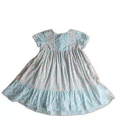 Mini Boden Cotton Pockets Ruffle Lined Dress Play Condition 5-6y • $18