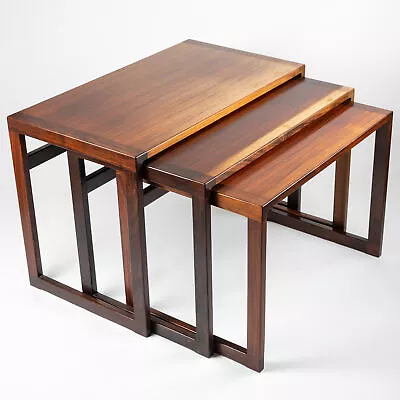 Danish Rosewood Nesting Tables By Vildbjerg Mobelfabrik • £650