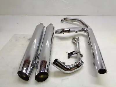 Lightly Used Chrome Power Duals Exhaust Harley Davidson Touring (10-13)  R16 • $483.29