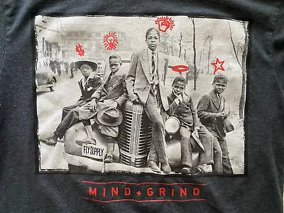 Fly Supply Black Shirt Men Size Medium “Mind + Grind” Black Pride Power BLM • $16.99