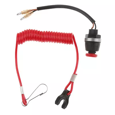 Boat Engine Motor Kill Safety Stop Switch & Tether Lanyard For Mercury Tohtsu • $8.27