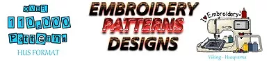 110000+ EMBROIDERY MACHINE PATTERNS DESIGNS HUS Format - Husqvarna Viking • $15.50