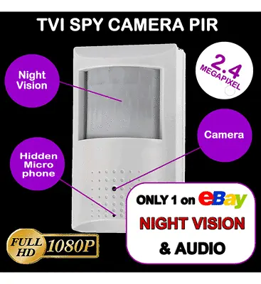 HIDDEN CCTV CAMERA High Quality 1080P 2.0MP Covert Spy PIR Nigh Vision UK Specs • £46.50